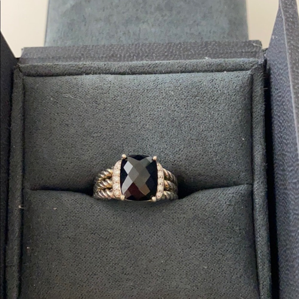 David Yurman ring petite Wheaton ring black - Picture 2 of 4